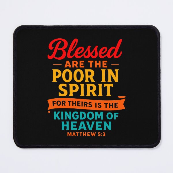 Item preview, Matthew 5:3 Blessed Are The Poor In Spirit designed and sold by plushism.