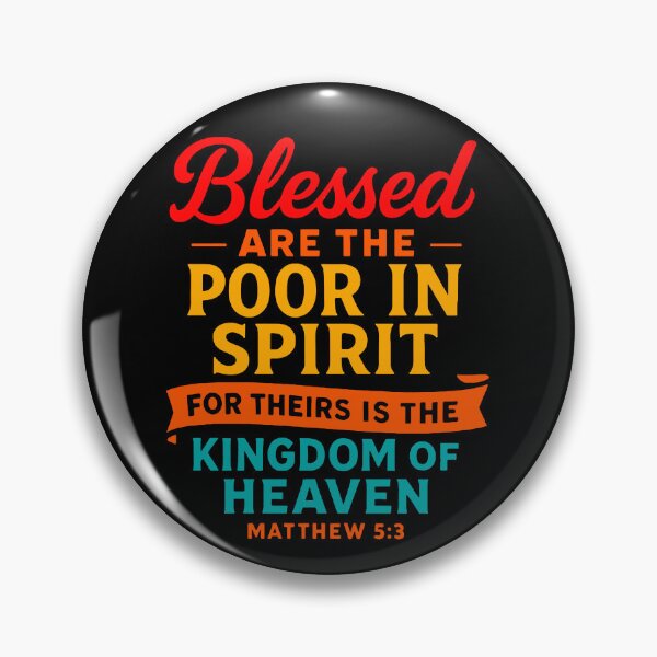 Item preview, Matthew 5:3 Blessed Are The Poor In Spirit designed and sold by plushism.
