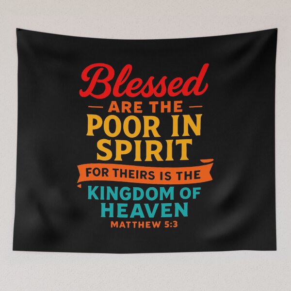 Item preview, Matthew 5:3 Blessed Are The Poor In Spirit designed and sold by plushism.