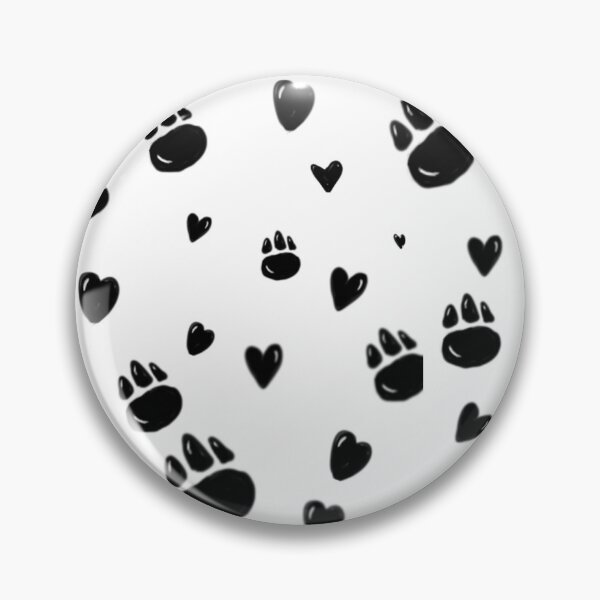 Item preview, Paw Prints and Hearts Pattern — Pet Lover Illustration designed and sold by Maarieemmmm.