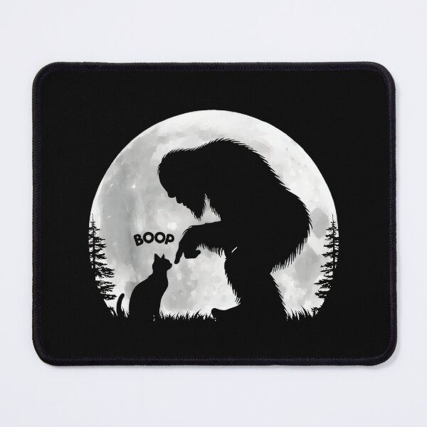 Item preview, Bigfoot Boop Cat Funny Sasquatch Cat Moon Cute Meme designed and sold by Tanjaberto.