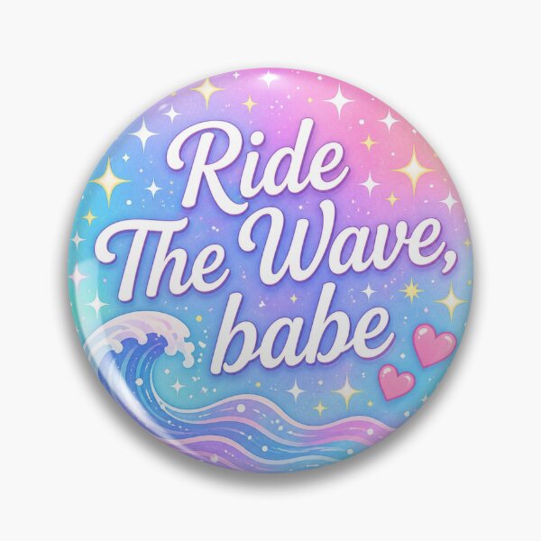Item preview, Ride The Wave Babe DBT Therapy Mental Health Sticker designed and sold by ArcanePrintsxo.