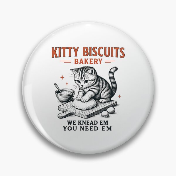 Item preview, Kitty Biscuit Bakery Funny Cat Knead You Need Sourdough Cat Meme designed and sold by Tanjaberto.