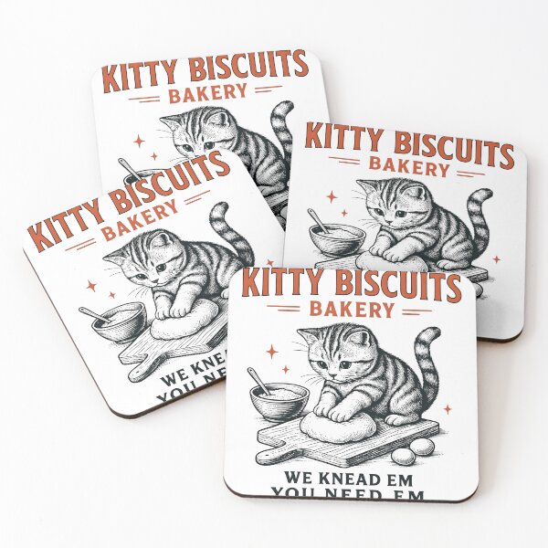 Item preview, Kitty Biscuit Bakery Funny Cat Knead You Need Sourdough Cat Meme designed and sold by Tanjaberto.