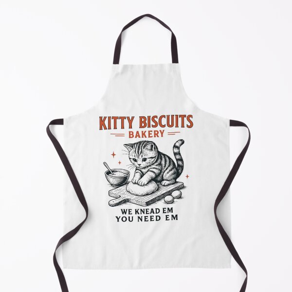 Item preview, Kitty Biscuit Bakery Funny Cat Knead You Need Sourdough Cat Meme designed and sold by Tanjaberto.