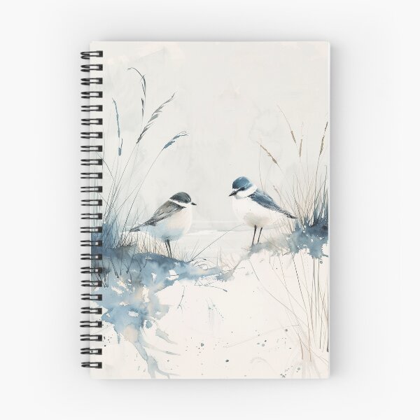 Item preview, Two Watercolor Shore Birds With Coastal Grass designed and sold by solynneart.