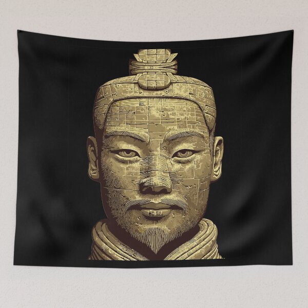 Item preview, Golden Terracotta Warrior Ancient Chinese Portrait Art designed and sold by RamyGallery.