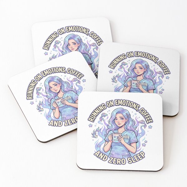 Item preview, Pisces Nurse – Running On Emotions Coffee And Zero Sleep Funny Zodiac Gift designed and sold by Im-Ara.