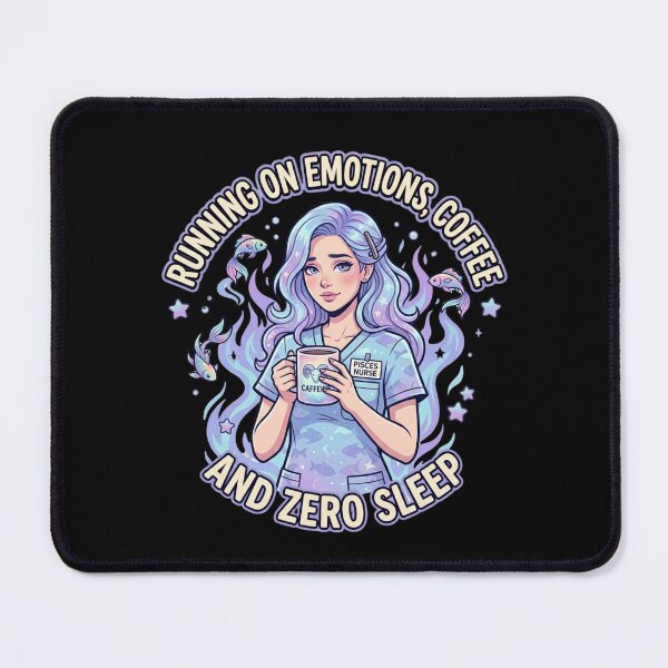Item preview, Pisces Nurse – Running On Emotions Coffee And Zero Sleep Funny Zodiac Gift designed and sold by Im-Ara.