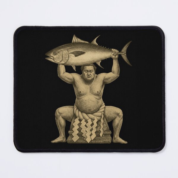 Item preview, Ukiyo-e Sumo Fisherman – Vintage Japanese Woodblock Style Design designed and sold by TheTrendsDesk.