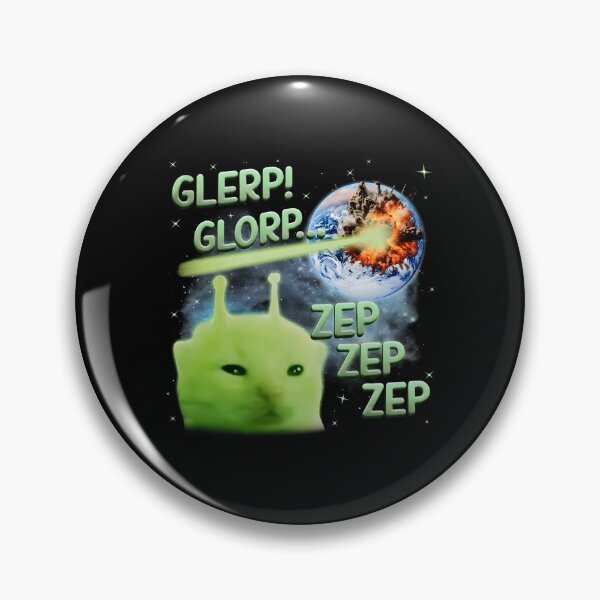 Artikelvorschau, Glerp Glorp Lustige Alienkatze Seltsames Meme Weltraumkatze Absurder Humor entworfen und verkauft von Tanjaberto.