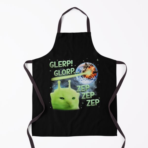 Item preview, Glerp Glorp Funny Alien Cat Weird Meme Space Cat Absurd Humor designed and sold by Tanjaberto.