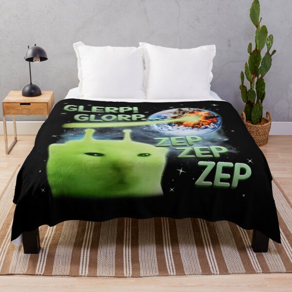 Item preview, Glerp Glorp Funny Alien Cat Weird Meme Space Cat Absurd Humor designed and sold by Tanjaberto.