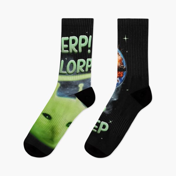 Item preview, Glerp Glorp Funny Alien Cat Weird Meme Space Cat Absurd Humor designed and sold by Tanjaberto.