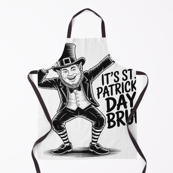 Item preview, Dabbing Leprechaun Linocut Print designed and sold by Bloomkept.