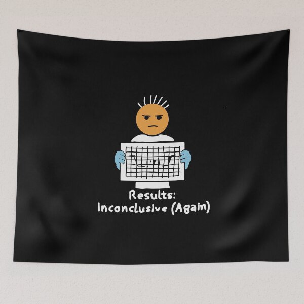 Item preview, Results Inconclusive Again Funny Lab Scientist Gift T-Shirt designed and sold by Popstudio85.