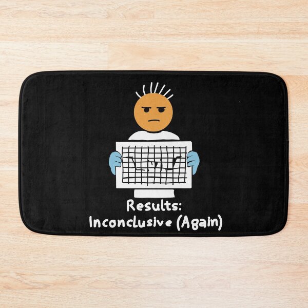 Item preview, Results Inconclusive Again Funny Lab Scientist Gift T-Shirt designed and sold by Popstudio85.