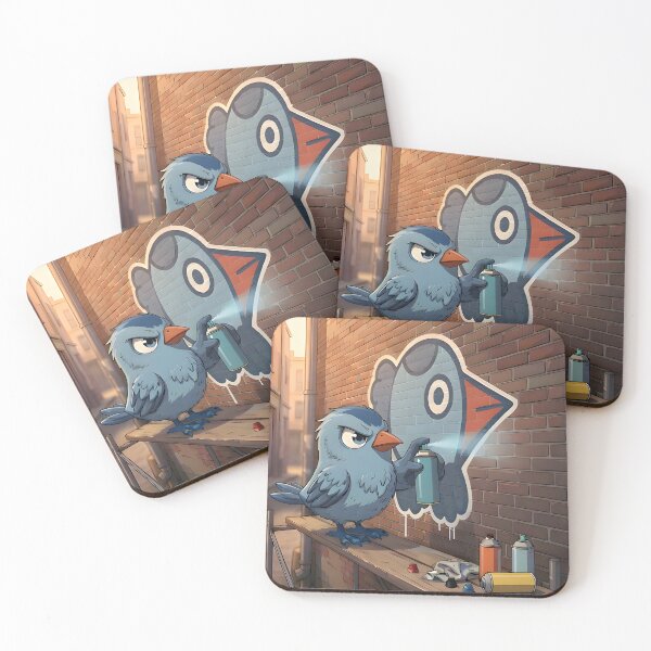 Item preview, Pam the Bird Tagging her Tag designed and sold by allthedots.