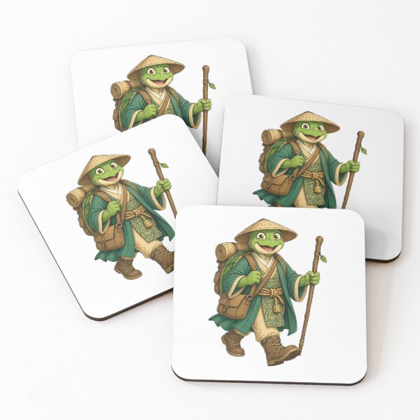 Item preview, Wandering Kappa Adventurer: Japanese Folklore Style Turtle designed and sold by Threadnovax.