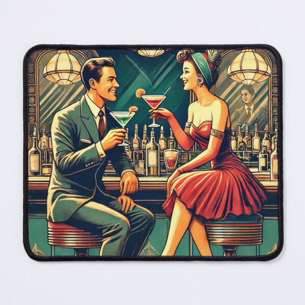 Item preview, Cocktail Bar – Stylish Retro Romance in Art Deco Design designed and sold by Eric Nagel.
