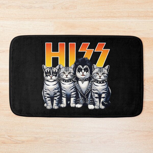 Item preview, Hiss Rock Band Cat Funny Cat Music Lover Parody Rock Cats Graphic designed and sold by Tanjaberto.