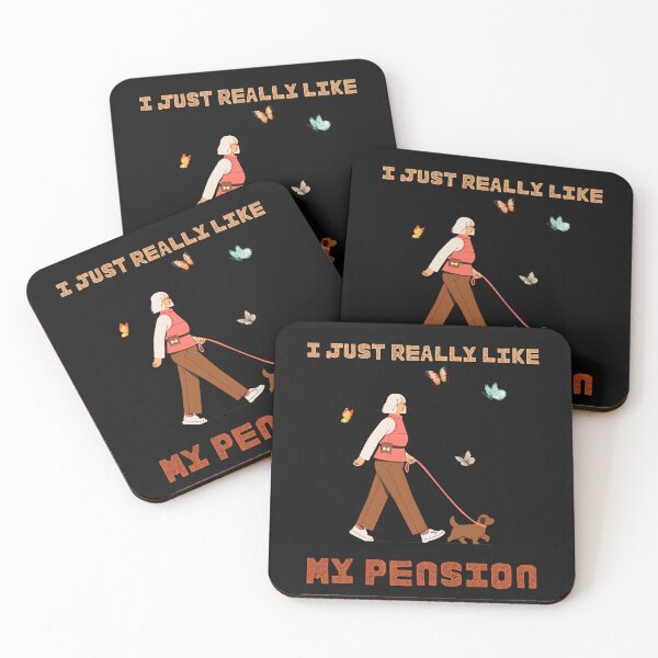 Item preview, I Just Really Like My Pension - Dog Walking Life designed and sold by ContigoART.