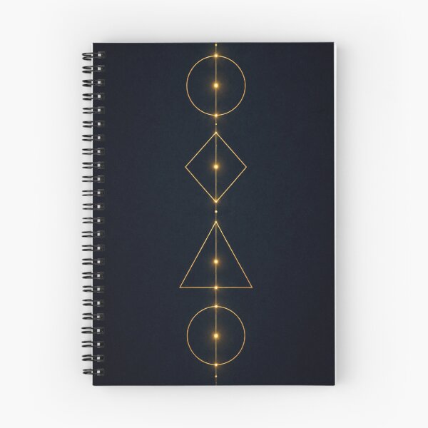 Item preview, Axis of Divinity Vertical Sacred Geometry Design | Minimal Gold Cosmic Spine Alignment Art designed and sold by ArtivaNest.