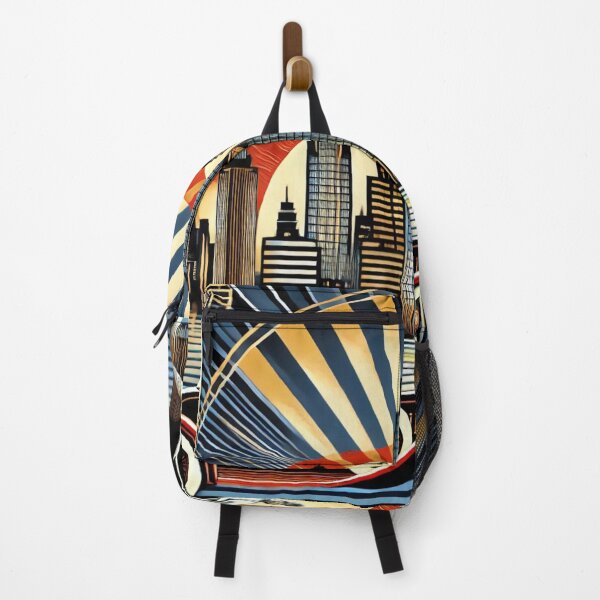 Item preview, Art Deco Elegant Couple and Skyscrapers in Retro Vintage Style designed and sold by Eric Nagel.