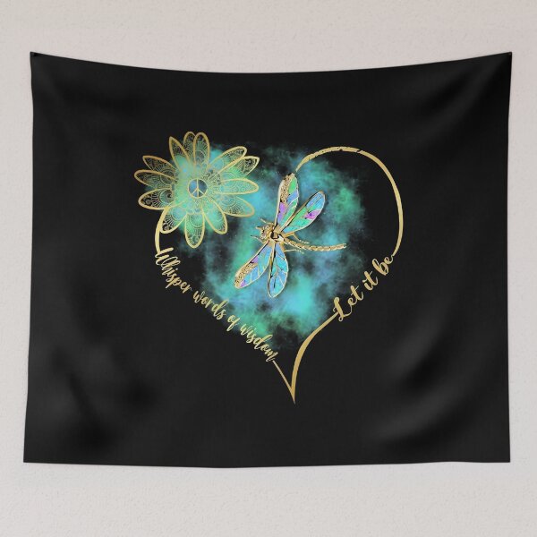 Item preview, Whisper Words of Wisdom Let It Be Dragonfly Boho Spiritual Aesthetic designed and sold by Tanjaberto.