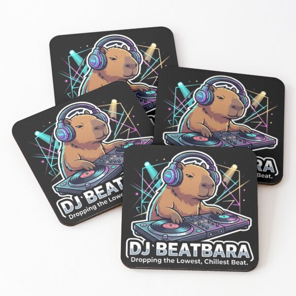 Item preview, DJ Beatbara Capybara - Dropping the Lowest Chillest Beat designed and sold by nbg2012.