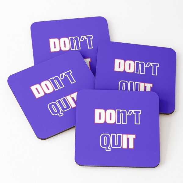 Item preview, Do It Don’t Quit Motivational Quote designed and sold by Snedsdigital.