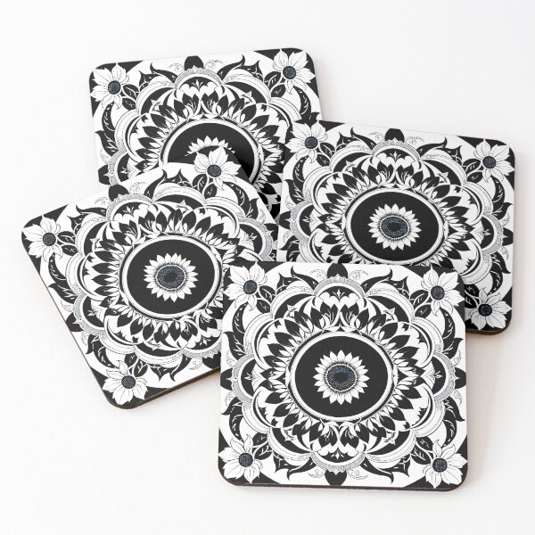 Item preview, Intricate Flower Circle with Elegant Botanical Decorative Elements Design. designed and sold by MissYouONLY.