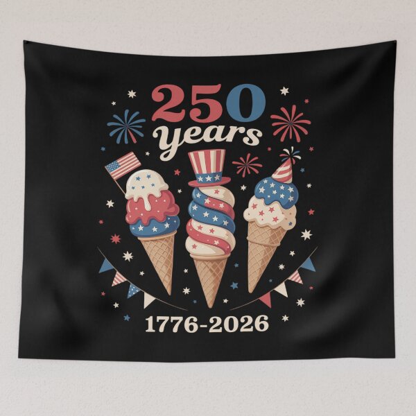 Item preview, 4th of July Ice Cream 250 Years Celebration 1776-2026 Party designed and sold by TyraYoung.