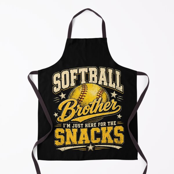 Item preview, Softball Brother – I’m Just Here For The Snacks Funny Game Day designed and sold by THREE LITTLE BEANS.