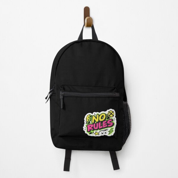 Item preview, 90s Retro Graffiti “NO RULES” Sticker – Neon Street Doodle Style designed and sold by K-Vibe Design Studio.
