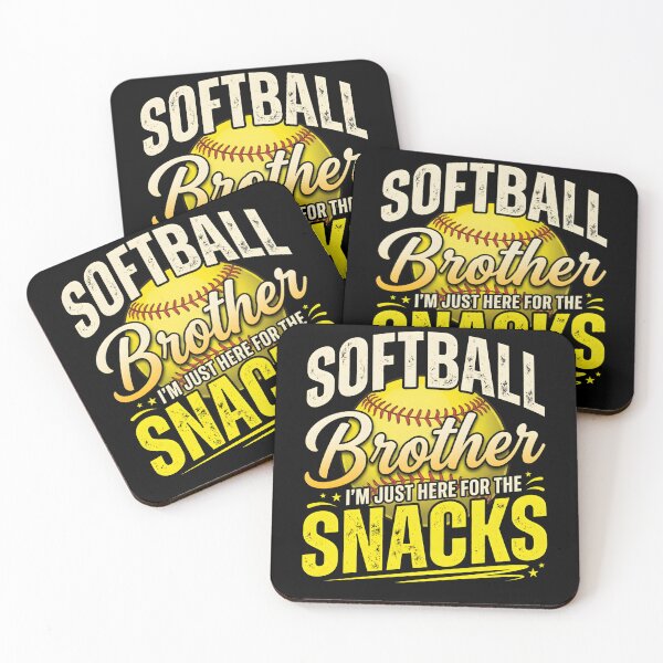 Item preview, Softball Brother – I’m Just Here For The Snacks Funny Game Day designed and sold by THREE LITTLE BEANS.