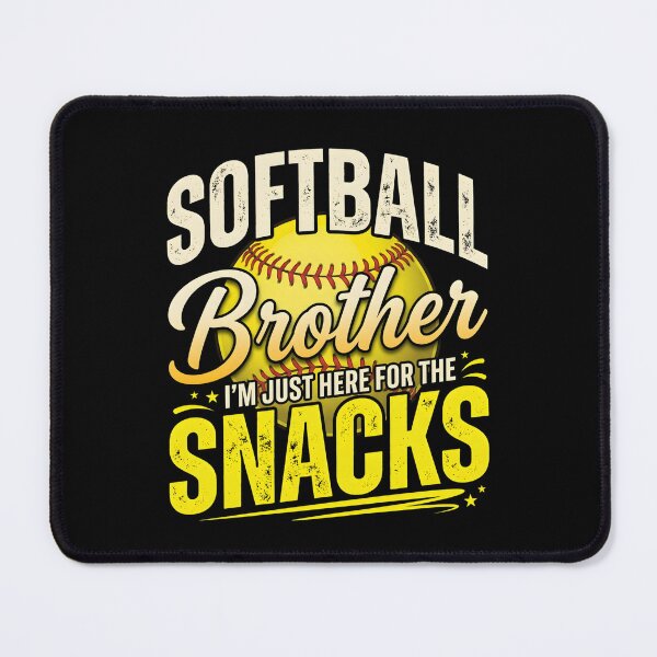 Item preview, Softball Brother – I’m Just Here For The Snacks Funny Game Day designed and sold by THREE LITTLE BEANS.