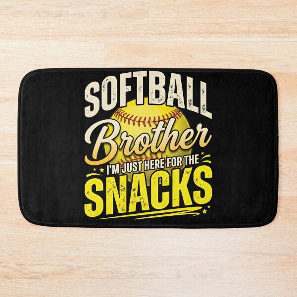 Item preview, Softball Brother – I’m Just Here For The Snacks Funny Game Day designed and sold by THREE LITTLE BEANS.