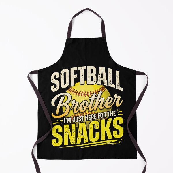 Item preview, Softball Brother – I’m Just Here For The Snacks Funny Game Day designed and sold by THREE LITTLE BEANS.