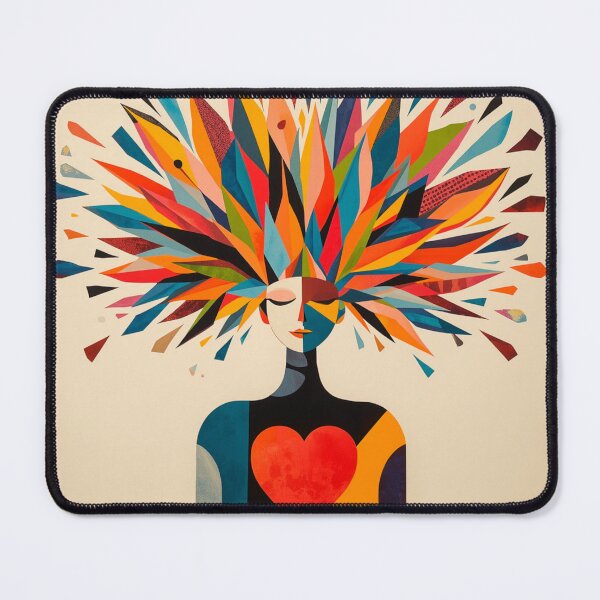 Item preview, The Quiet Radiance: Geometric Woman Portrait designed and sold by ArpaliLab Studio.
