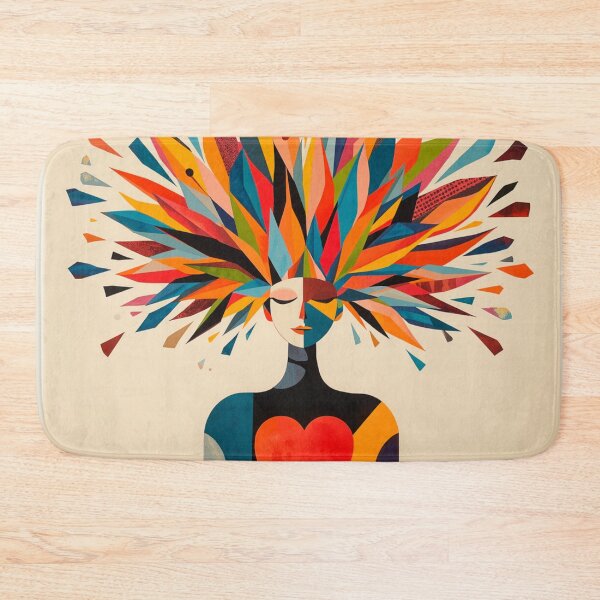 Item preview, The Quiet Radiance: Geometric Woman Portrait designed and sold by ArpaliLab Studio.