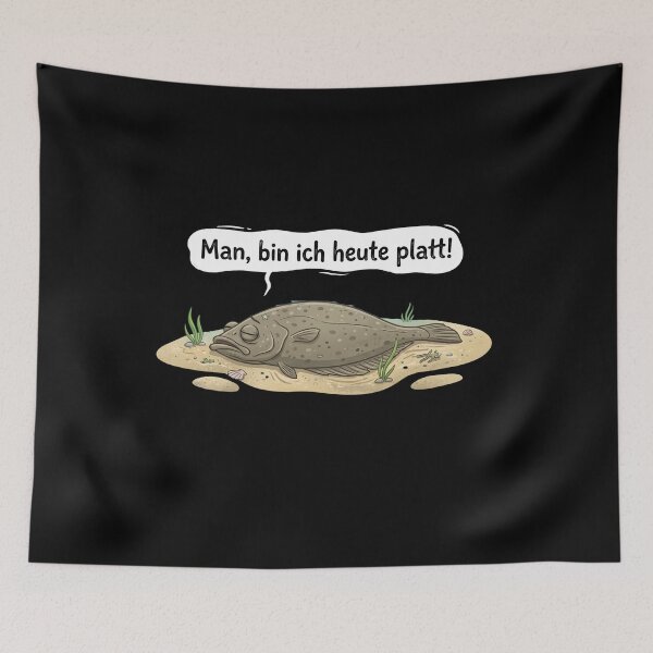 Item preview, I'm so exhausted today! – Funny flatfish humor & angler design designed and sold by HoshisWorld2018.