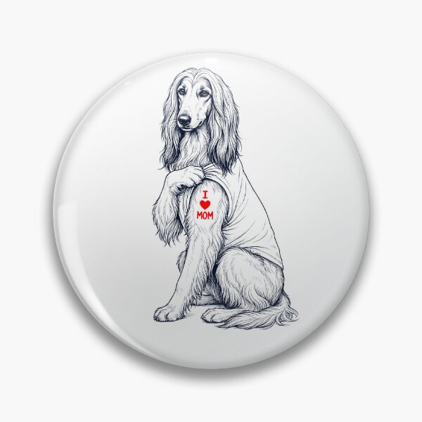 Item preview, Vintage Afghan Hound Mom Tattoo Dog Lover designed and sold by TerryConnells.
