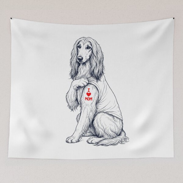 Item preview, Vintage Afghan Hound Mom Tattoo Dog Lover designed and sold by TerryConnells.