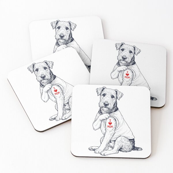 Item preview, Vintage Airedale Terrier Mom Tattoo Dog Lover designed and sold by TerryConnells.