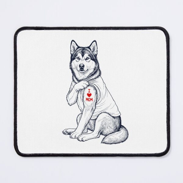 Item preview, Vintage Alaskan Malamute Mom Tattoo Dog Lover designed and sold by TerryConnells.