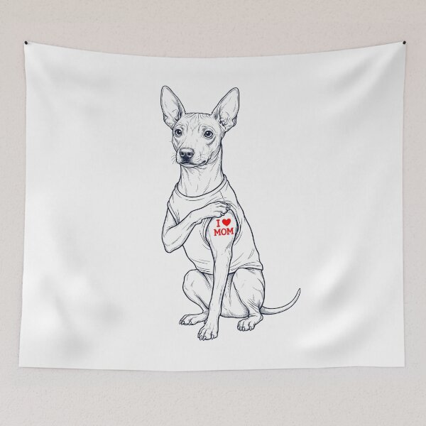 Item preview, Mamá amante de los perros y los tatuajes de American Hairless Terrier vintage designed and sold by TerryConnells.