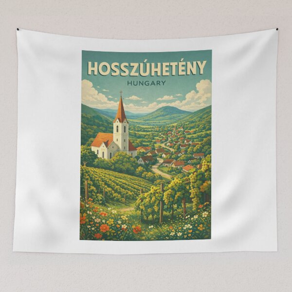 Item preview, Hosszúhetény Mecsek Hills Vineyard Village Hungary designed and sold by Aryabek.