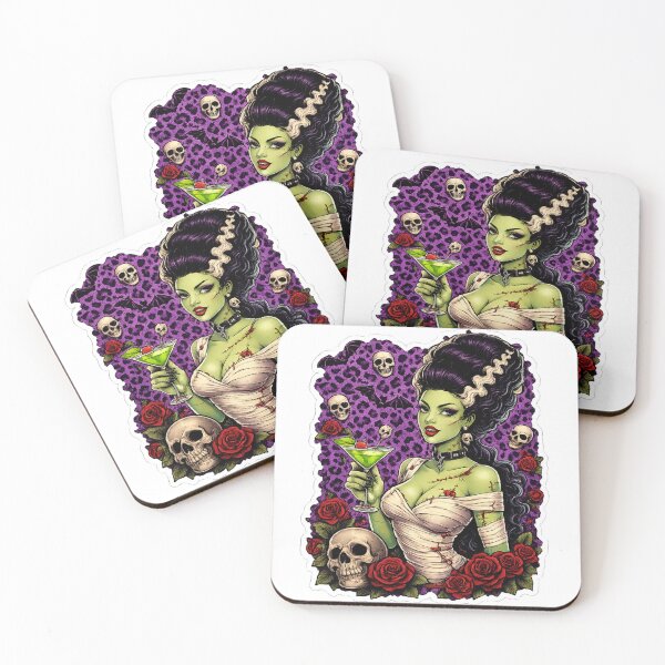 Item preview, Frankenstein Bride Pin Up Shirt designed and sold by Rebel Femme Studio.