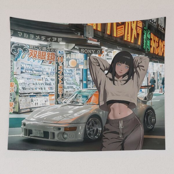 Item preview, Teen Japanese Girl with Sports Car designed and sold by VisionCrafft.